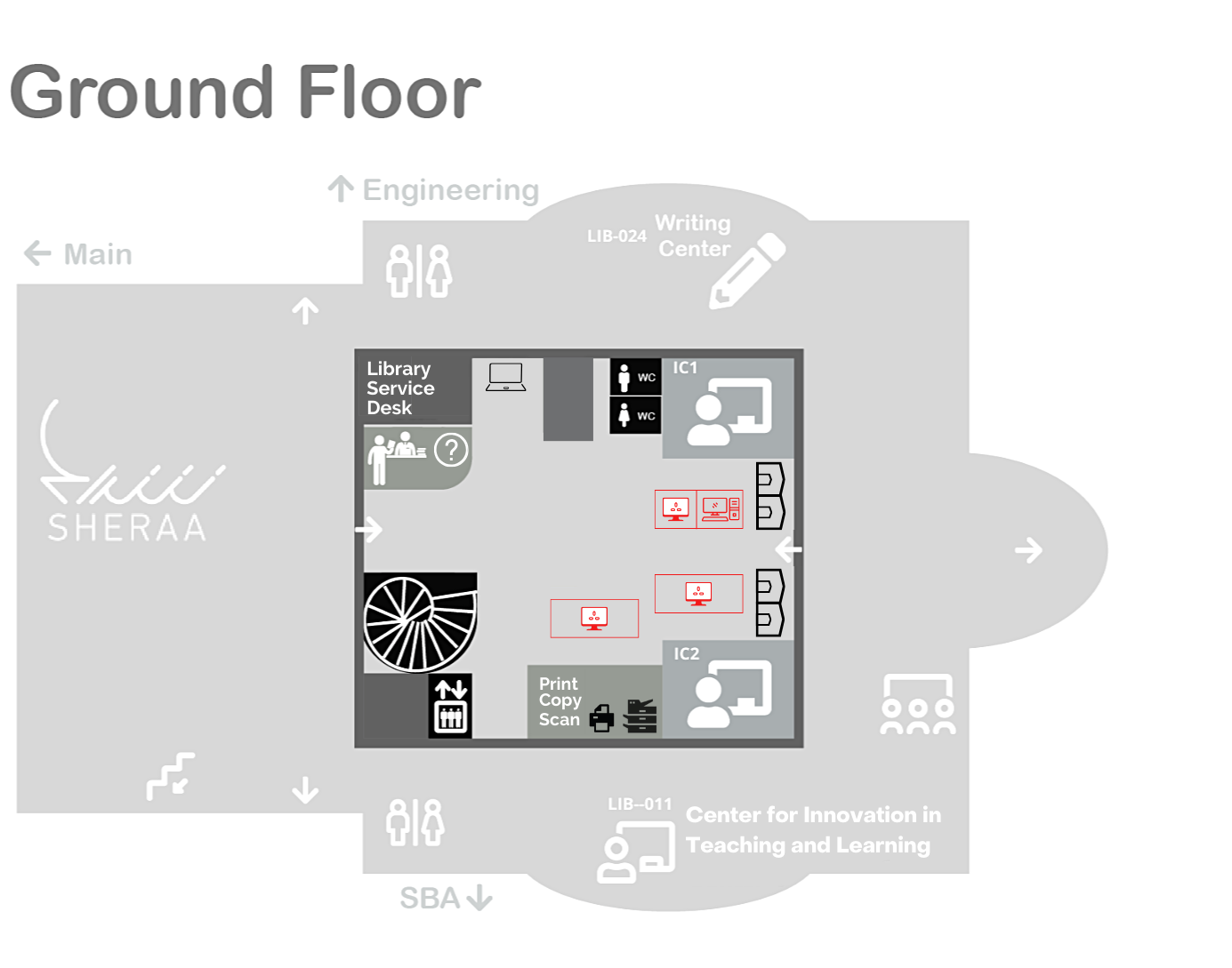 Computer Station Ground Floor