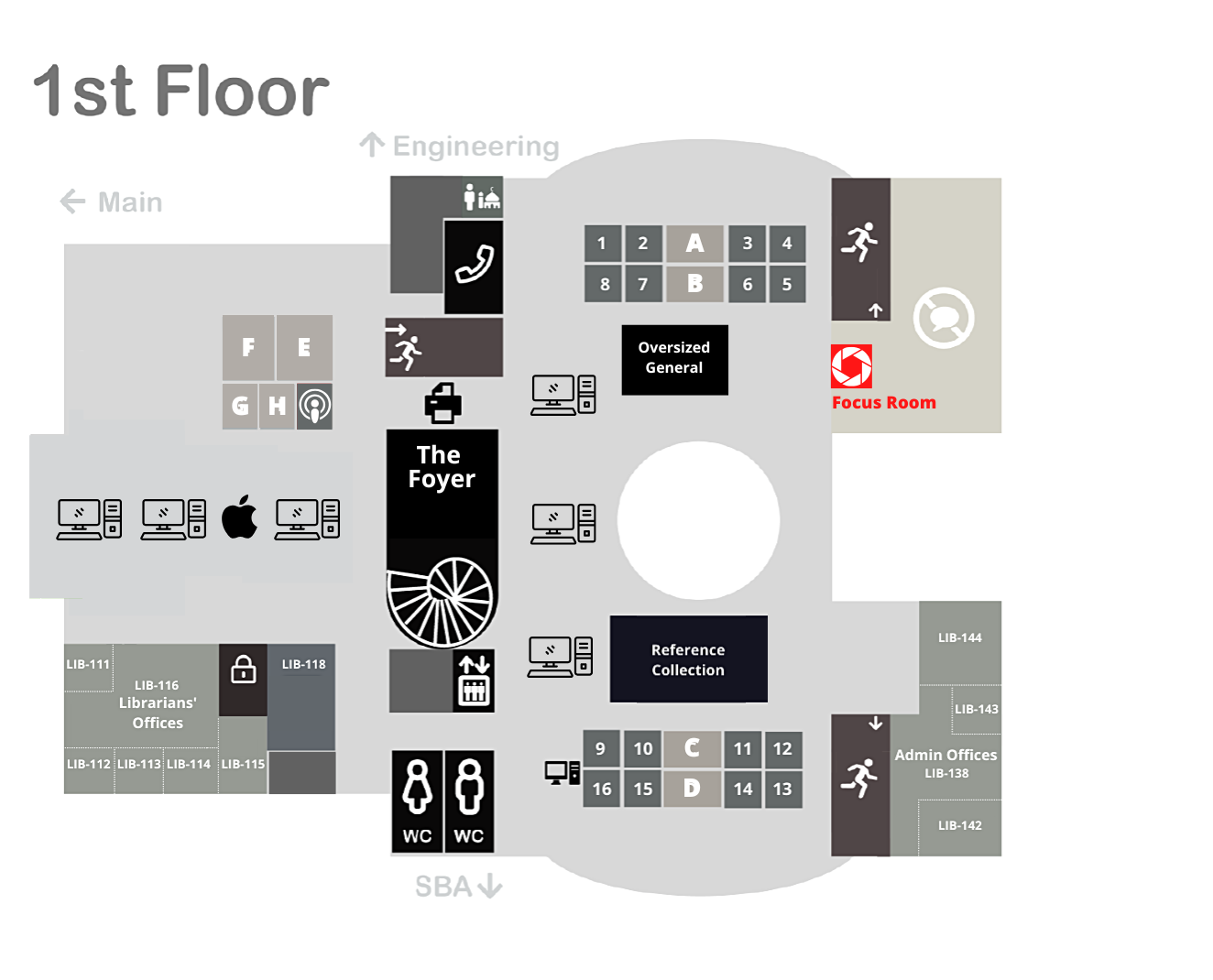 Focus Room Map