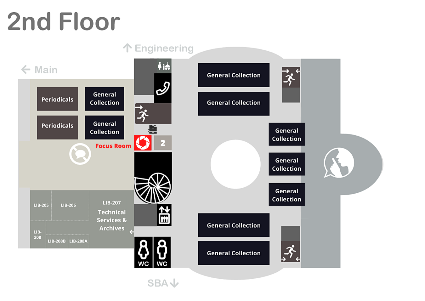 Focus Room Map