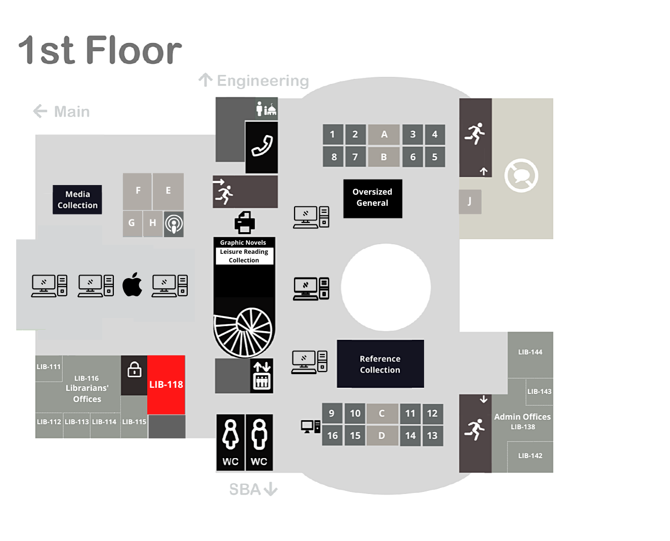 Math Learning Center Map