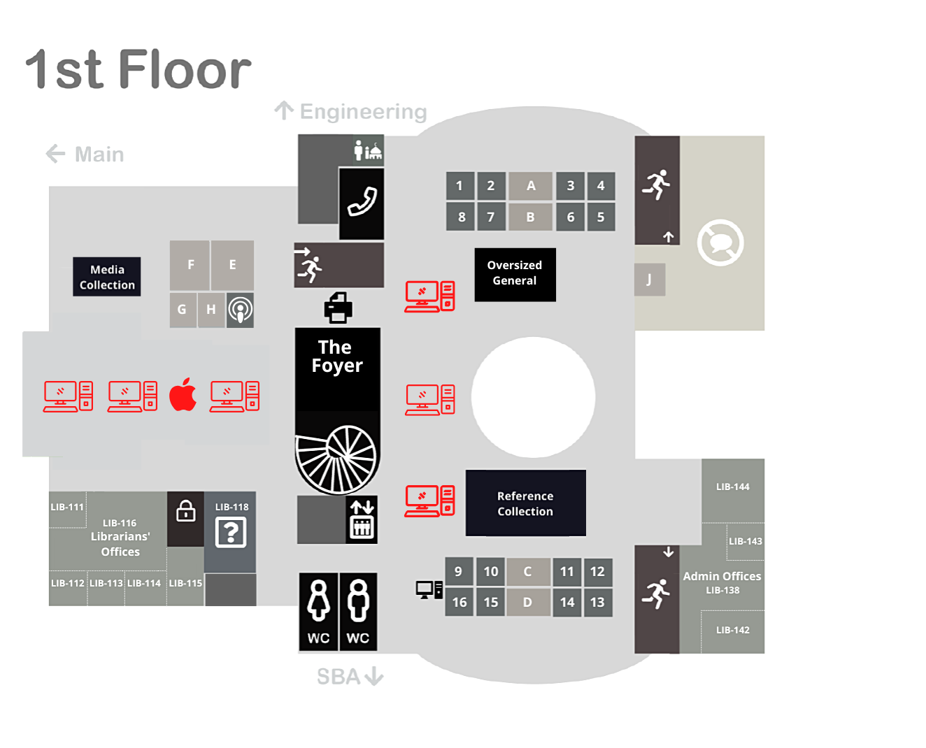 Computer Station 1st floor