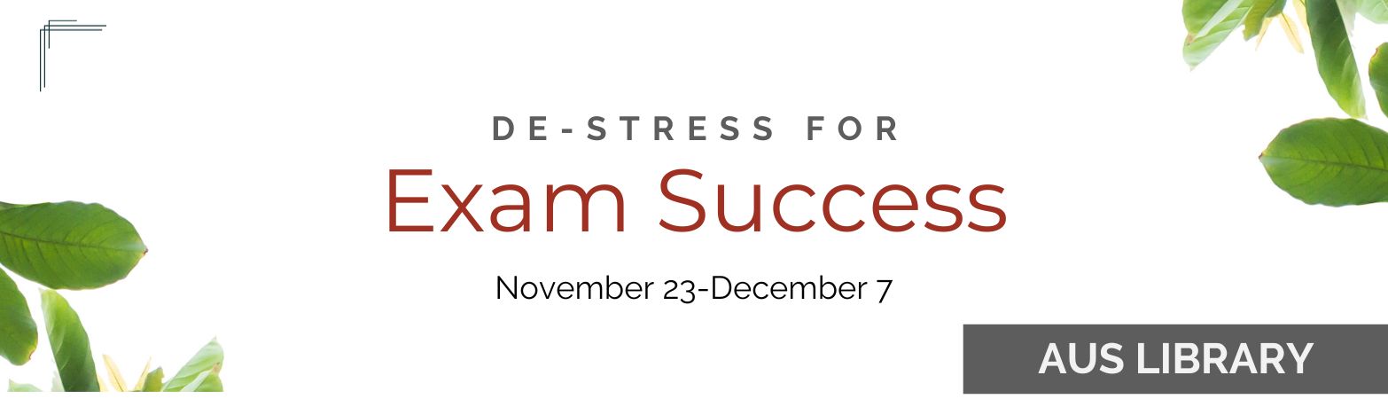 De-stress for Exam Success 
