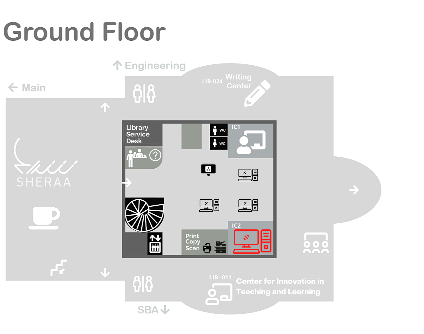 PCs IC2 Ground Floor Map