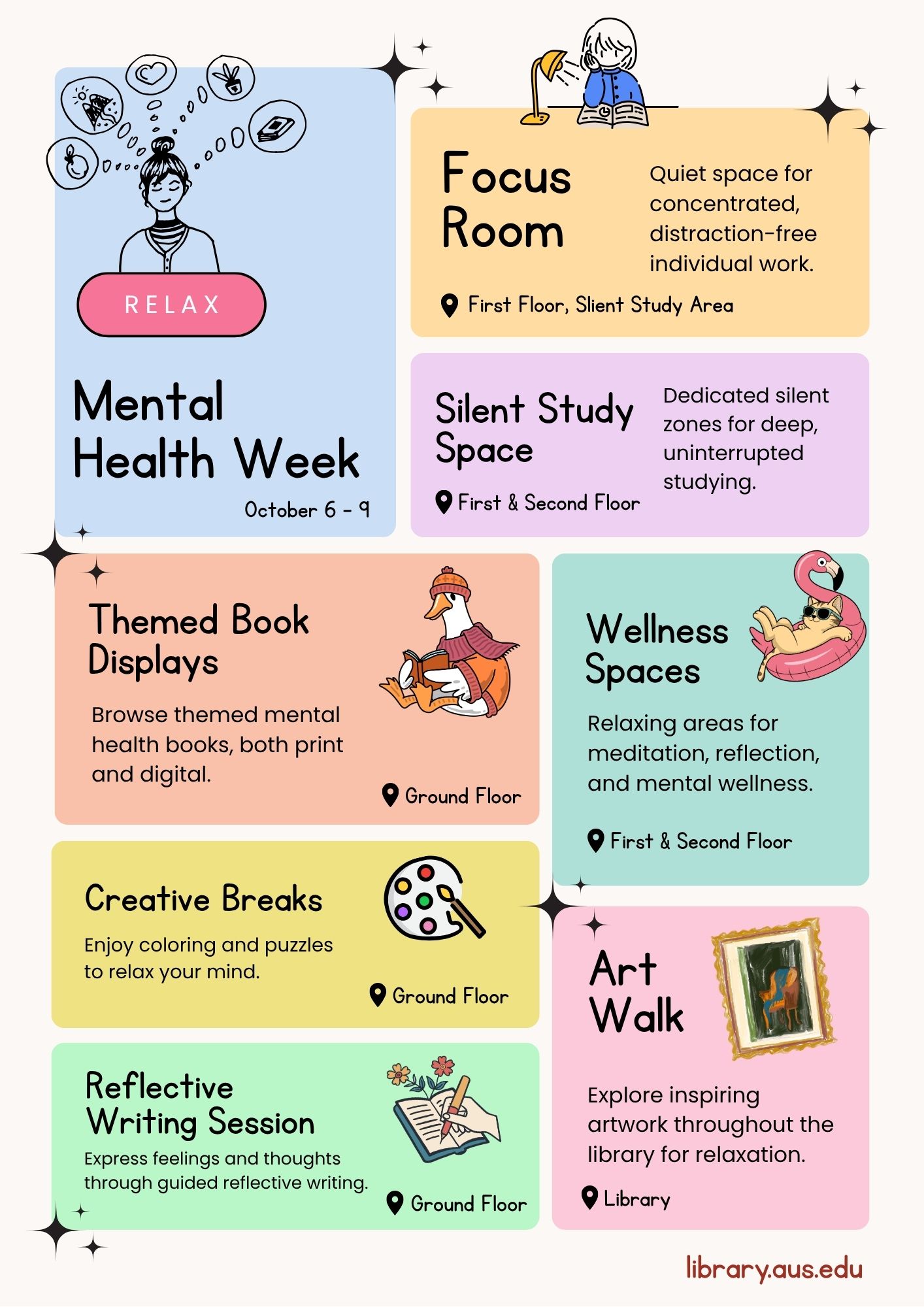 Mental Health Week in the Library