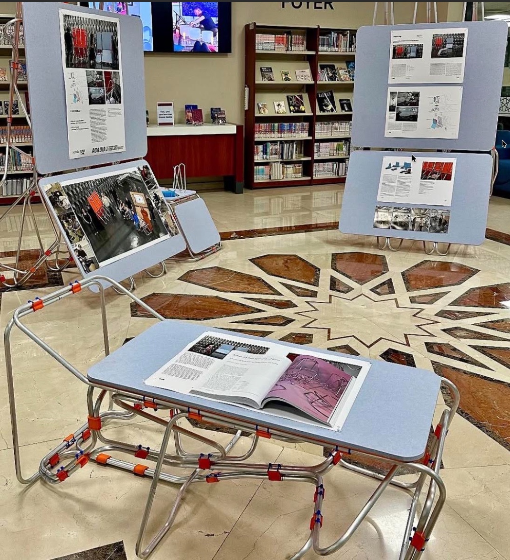 CADD Student Display in the Library, First Floor (The Foyer)