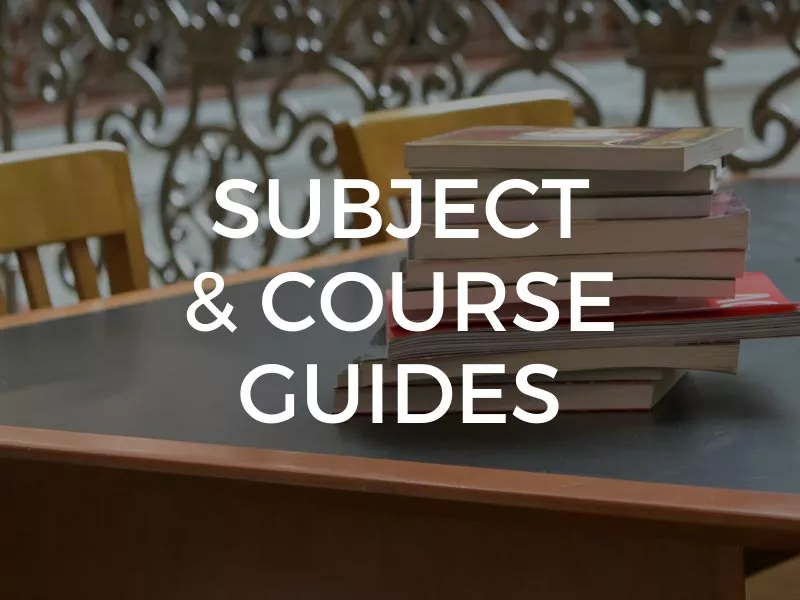 Subject and Course Guides