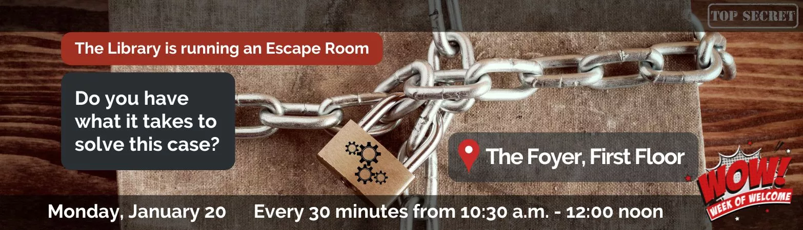 Escape Room Event Spring 2025