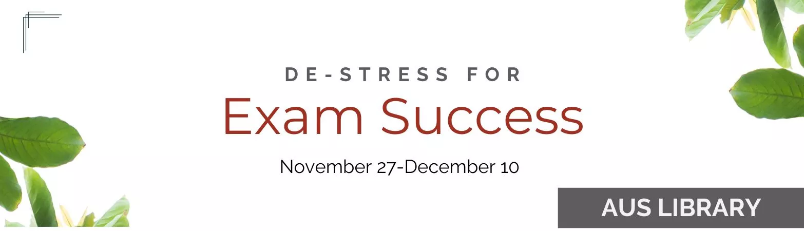 De-stress for Exam Success